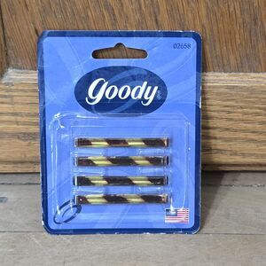 Vintage 1999 Goody Barrettes Tortoise 4 Pack 2” Hair Clips #02658 NOS